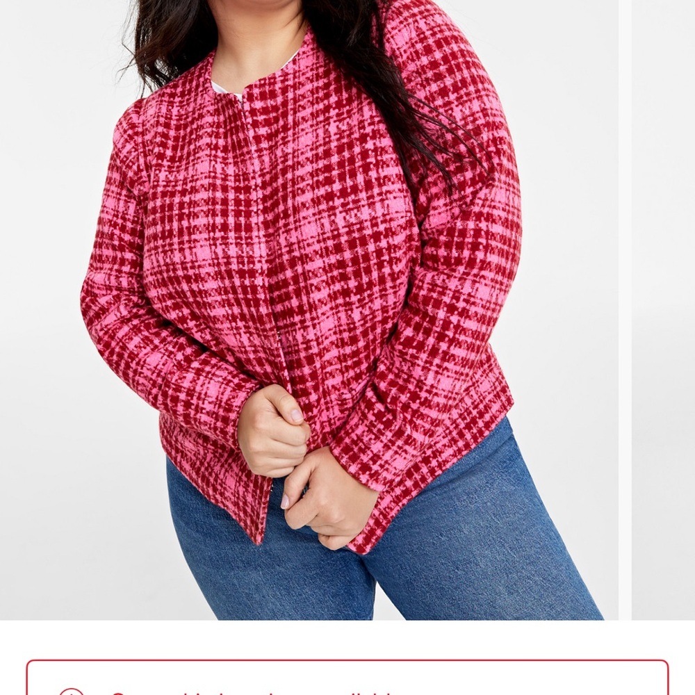 Macy's Pink Bomber Jacket